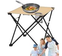 Genérico Mesa De Camping Pequeña,Escritorio Cuadrado Plegable Ligero E Impermeable | Mesas Playeras de,para Picnic Al Aire Libre Autocaravana Tienda Jardín Cubierta Patio Trasero Lago Río