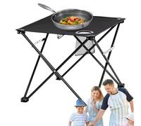 Genérico Mesa De Camping Plegable | Escritorio Cuadrado Plegable Ligero E Impermeable | Mesas Playeras de,para Picnic al Aire Libre, Autocaravana, Tienda, Playa, jardín, terraza, balcón,