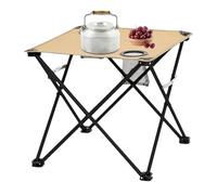 Genérico Mesa De Camping Portátil,Escritorio Cuadrado Plegable Ligero E Impermeable | Mesas Playeras de | para Picnic al Aire Libre, Autocaravana, Tienda, Playa, jardín, terraza, balcón,