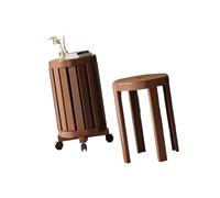 Genérico Mesa de Centro anidada,Taburete anidado Plast 4 en 1,Taburetes de Bar Redondos portátiles,Sin instalación for Mesa Auxiliar de Asientos de Sala de Estar(Color 2)