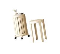 Genérico Mesa de Centro anidada,Taburete anidado Plast 4 en 1,Taburetes de Bar Redondos portátiles,Sin instalación for Mesa Auxiliar de Asientos de Sala de Estar(Color 5)