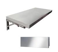 Genérico Mesa De Comedor De Montaje En Pared, Escritorio De Pared, Mesa Flotante Plegable De Acero Inoxidable, Estante De Almacenamiento para Cocina, Mesas Bar(120x30cm/47x12in)