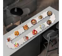 Genérico Mesa de Comedor giratoria de 360° (80-200 cm), Color Blanco, Ideal para Fiestas y Catering, Ideal para Recibir Invitados, cenar y Eventos.