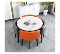 Genérico Mesa de Comedor Moderna con sillas encajables (4 sillas encajables), Adecuada para oficinas, Salas de recepción y Clubes(F1)