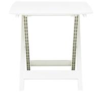 Genérico Mesa de jardín Plegable de plástico Blanco 79x72x70 cm,Mesas de jardín-48790