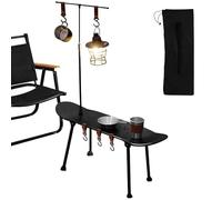 Generico Mesa de picnic plegable para acampada estilo monopatín, muebles de exterior ligeros y portátiles | de viaje compacto para barbacoa, camping, picnic, playa, fiestas en casa