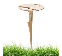 Genérico Mesa De Picnic Plegable - Soporte para Botellas de Vino de Mesa de Camping Exterior | Estante de Madera para Vino para Playa Senderismo Fiestas Patio Jardín Fogata Road Trip