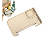 Genérico Mesa de reposabrazos - Bandeja de Brazo sofá con Soporte de Botella de Agua | Bandeja de Mesa Plegable de la Silla | Soporte Lateral para Silla, Bebidas, bocadillos Organizador de Mesa