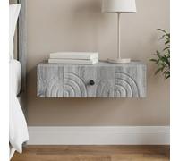 Genérico Mesa Lateral Montada en la Pared 59 x 34,5 x 17 cm Gris Sonoma,Mobiliario,Taquillas y armarios de Almacenamiento,9.35 kg-898151