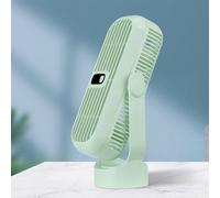 Generico Mesa pequeña - Rechargeable Rotatable Electric Cooling | Portable Desk for Bedroom, Dorm, Office, and Travel | Compact Quiet Breeze Device for Hot Weather Relief, Study, Sleep and Daily Us