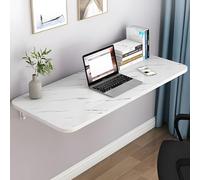 Genérico Mesa Plegable Ajustable para Oficina y hogar, Mesa de Comedor Sencilla, Escritorio Plegable, Mesa de Estudio de Pared Que Ahorra Espacio, Escritorio de computadora Plegable versátil para com