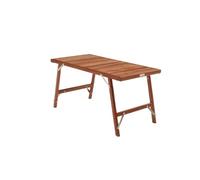 Genérico Mesa Plegable combinada for Barbacoa, Parrilla portátil de Madera for Picnic, Camping, Exterior, Desmontable, Acero Inoxidable