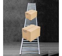 Genérico Mesa transportadora de Rodillos portátil de Acero Inoxidable: Sistema de Transporte Plegable y sin Motor para un Movimiento eficiente de mercancías en líneas de Montaje (40 cm de Ancho, 1 m/