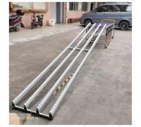 Genérico Mesa transportadora de Rodillos portátil de Alta Resistencia: Rodillos Plegables, Estructura metálica para una Descarga eficiente, Sistema de estanterías de Flujo para remolques sin Motor (4