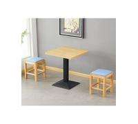 Genérico Mesa y Taburete, Conjunto Combinado de Mesa y Silla, Taburete Cuadrado de Madera Maciza, for el hogar, la Cocina, la Sala de Estar y el Comedor.(Blue)