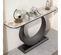 Genérico Mesas Consola, Escritorio de Pasillo con Almacenamiento, Mesa Auxiliar Estrecha para Pasillo, Mesa Consola semicircular contemporánea, Mesa Auxiliar Elegante para recibidor, Mesa de vestíbul