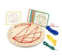 Generico Mesas matemáticas | Juego educativo matemático gráfico, juego completo con 20 cartas y 4 gomas elásticas - para niños y niñas Actividades escolares, juego de habilidad