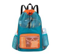 Genérico Mesh Beach Bag | Drawstring Multi-Pocket Quick Dry Large Storage | | Oxford Cloth Beach Backpack Mesh Swim Bag For Outdoor Travel Pool