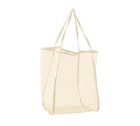 Genérico Mesh Beach Bag for Summer Travel, Breathable transparente Tote with Large Capacity, Lightweight Picnic Organizer for Camping, Water Park, Pool, Lake, Vacation, Outdoor Adventures, caqui, Se