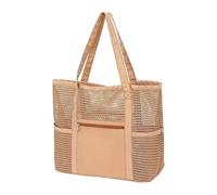 Genérico Mesh Beach Bag - Large Sand Proof Travel Handbag | Foldable Waterproof Mesh Pouch | Pool Tote Bag for Swimming Sand Boat Boating Cruise Vacation Travel Summer Gym Lunch Shower Wet Dock