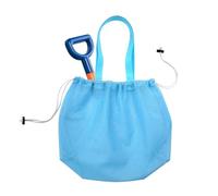 Genérico Mesh Beach Tote, Strandtasche - Mesh Beach Tote Bag | Sandfeste und wasserfeste Sandspielzeugorganisatoren, faltbar reisefreundliches Design für Sommermusikfestivales, Yacht Day, azul, Se