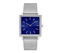 Genérico Mesh Diamond Alloy Watch Band Women Small Fashion Scale Women's Watch Sombreros Índigo Reloj Reloj Destornillador (Black, One Size)