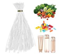 Generico Mesh Produce -Taschen, 100 Teile Dehnbare Zwiebelspeicherbeutel Mit Schleifenstilen - Zoll Wiederverwendbares Atmungsaktives Netz Für Lebensmitteleinkaufsfrucht Meeresfrüchte,