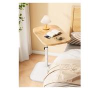 Genérico Mesita Auxiliar en Forma de C con Altura Ajustable, Mesa Auxiliar Ajustable en Forma de C con Tablero Giratorio de 360 Espacios pequeños, Uso Junto a la Cama y el sofá, Mesa