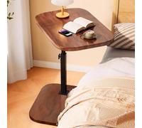 Genérico Mesita Auxiliar en Forma de C con Altura Ajustable, Moderna Mesa Auxiliar en Forma de C con Altura Ajustable y Giro de 360°, pequeña Mesa de Centro para sofá Cama o bañera, Tablero Giratorio