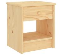 Genérico Mesita de Noche Madera Maciza de Pino Madera Clara 35x30x40 cm,wenjingqiES-322221