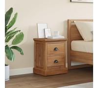 Genérico Mesita de Noche Natural 40 x 30 x 50 cm Madera de Teca Maciza,Mesas,Mesitas de noche-42017950