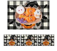 Generico Mesita espectral - 4 Piezas de 4 Piezas de Ghost Spiden Rash Asientos | Decoración para embrujadas, Almohadilla de Aislamiento no Slip, Acento para Las Vacaciones de Terror,