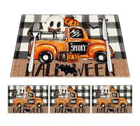 Generico Mesita espectral - 4 Piezas de 4 Piezas de Ghost Spiden Rash Asientos | Decoración para embrujadas, Almohadilla de Aislamiento no Slip, Acento para Las Vacaciones de Terror,