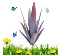 Genérico Metal Agave Plant Sculpture - Wrought Iron 29x29x45cm | DIY Plant Home Decor, Metal Flower Garden Statue | Outdoor Yard Decoration Stakes For Lawn, Patio, Garden, Backyard Landscaping
