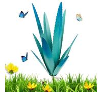 Genérico Metal Agave Plant Sculpture - Wrought Iron 29x29x45cm | DIY Plant Home Decor, Metal Flower Garden Statue | Outdoor Yard Decoration Stakes For Lawn, Patio, Garden, Backyard Landscaping
