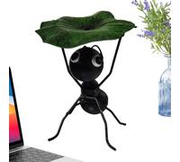 Genérico Metal Ants, Garden Decor, 3,74 x 3,15 x 5,31 in Versitile Leaf-Lifting Figurines, Portable Sculpture, Whimsical Design for Yard, Lawn, Balcony, Living Room, Or Bedroom Display