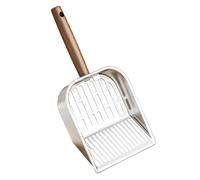 Generico Metal Cat Litter Scoop - Wooden Handle Shovel | Metal Cat Poop Scoop with Wooden Handle, Ideal Litter Lifter for Kittens Cats, Apartment, Living Room, Veterinary Use, Home, Dorm,