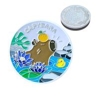 Genérico Metal Coin, Cute Animal Coin, Collectible Keepsake 1.57in, Acrylic Protective Box, for Collectors, Birthday, Family Home Decor, Compact and Portable