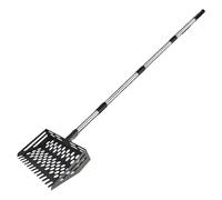 Genérico Metal Coop Scooper - Mango largo Sifter, sifting with Easy Clean, Rake Tool with Secure Grip, Chicken Coop for Bunny Farm, Coops Scooper for Indoor Outdoor Cage