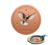 Genérico Metal Disc for Bird Bath | Purification Cleaner Plate | Bird Bath Disk with Triple-Point Support - for Outdoor Garden Patio Lawn Yard Farm Fountain