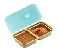 Genérico Metal Food Containers - Food Case Lidded Storage Bins | Stainless Steel Container For Nuts Daily Use Dried Fruits School Daycare Kindergarten Home Camping Picnics Short Trips