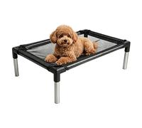 Genérico Metal Frame Dog Cot Elevated Pet Bed - Raised Pet Beds with Breathable Mesh | Breathable Mesh Washable Portable Cot | Heavy Duty Raised Outdoor Dog Bed,for Campings