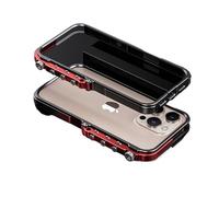 Genérico Metal Frame Phone Case for iPhone 15 Pro MAX 15Plus Anti Drop and Aluminum Alloy Frame Phone Case(Negro,15)
