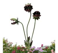Genérico Metal Garden Stakes Decorative, Whimsical Carnivorous Plant Iron Art Yard Stake Weather Resistant Outdoor Decor Feature, Lawn Flower Bed Balcony Pathway Ornament for Garden Yard Park Use