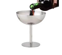 Genérico Metal Goblet,Unbreakable Steel | Metal Ice Cream Cup Bar Red Travel Beach Activities