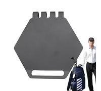 Genérico Metal Golf Bag Landing Pad, Manganese Steel Magnetic Clip, 4.02x3.86x3.23x4.25 pulgadas, Quick Gear Access Support for Golfs Course Organization, Gifting, Black and Grey