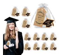 Genérico Metal Graduation Keychains, Bachelor Hat Souvenirs, Aesthetic Party Favors, Sturdy Premium Quality, School College Events, 12 Pieces Set, Ideal for Graduation Parties and Ceremonies