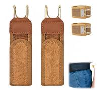 Genérico Metal Hook Tactical Elastic Belt,Unisex Buckle-Less Invisible Waist Belts,Adjustable Side Elastic Waist Belt for Daily Wear