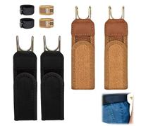 Genérico Metal Hook Tactical Elastic Belt,Unisex Buckle-Less Invisible Waist Belts,Adjustable Side Elastic Waist Belt for Daily Wear