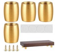 Genérico Metal Legs Furniture, Sofa Feet Replation, Anti-Slip Heavy Duty Protector Feet for Carpet, Dining Room, Kitchen, Leveling, Noise Reduction, Raising Desk, Bookcase